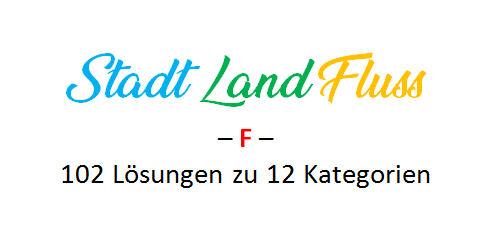 Stadt Land Fluss mit F