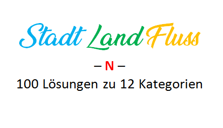 Stadt Land Fluss mit N