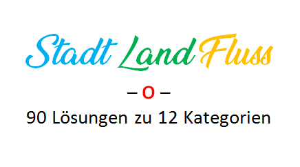 Stadt Land Fluss mit O