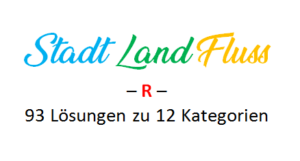 Stadt Land Fluss mit R